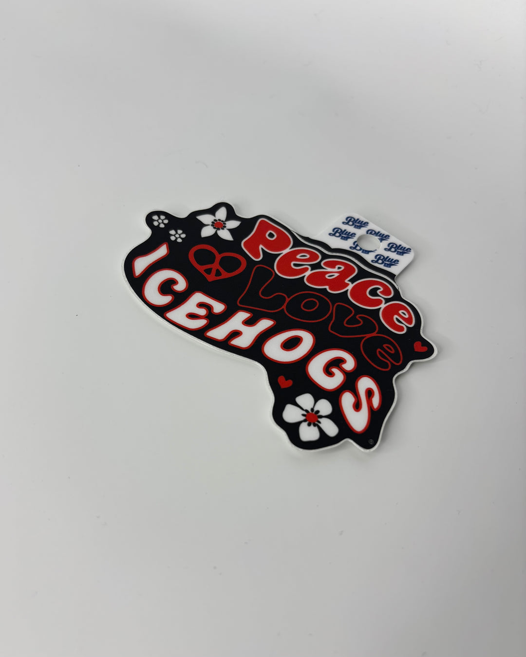 Rockford IceHogs Peace Love Sticker