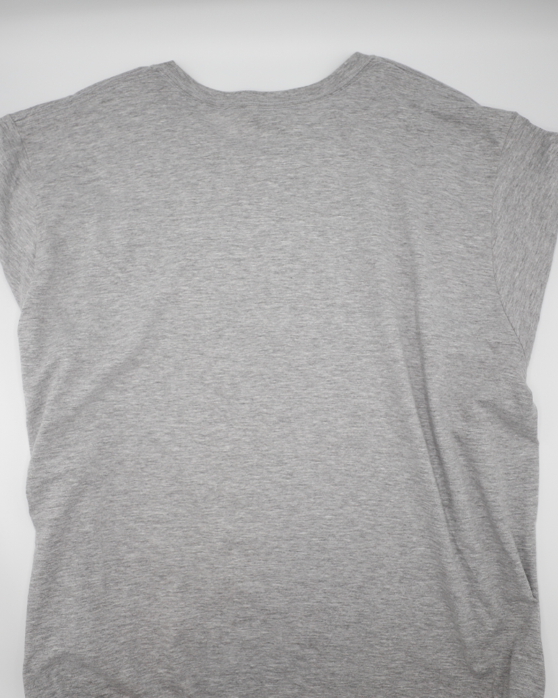 grey short sleeve tee with AHL Calder Cup Playoff graphic between Rockford IceHogs and Chicago Wolves - back lay flat