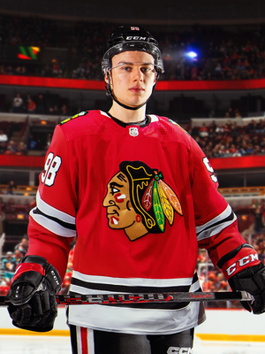 Connor Bedard Chicago Blackhawks Youth Home Premier Player Jersey