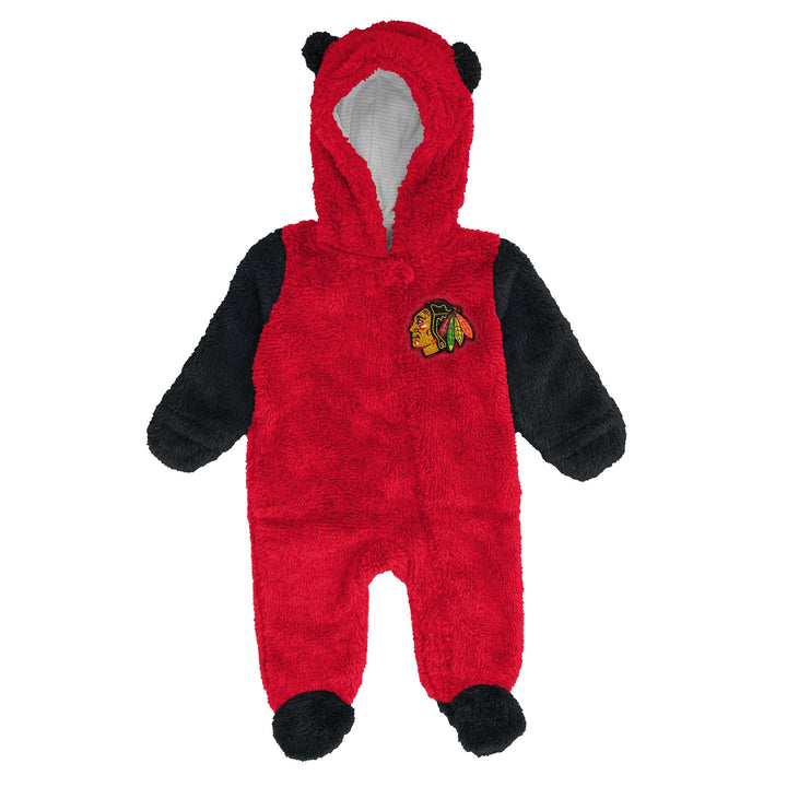Infant Chicago Blackhawks Teddy Fleece Onesie