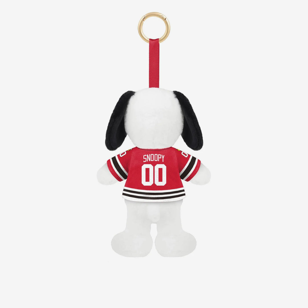 Chicago Blackhawks Plush Snoopy Bag Charm Keychain