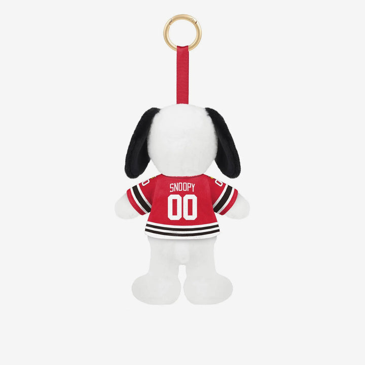 Chicago Blackhawks Plush Snoopy Bag Charm Keychain