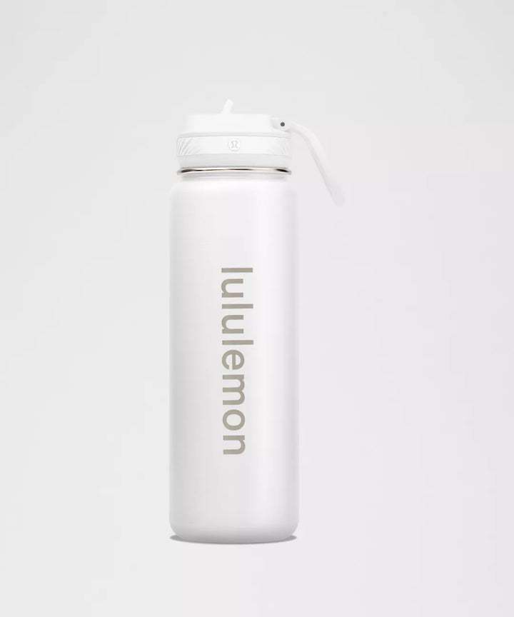 lululemon Chicago Blackhawks Back to Life Sport Bottle 24oz Straw Lid