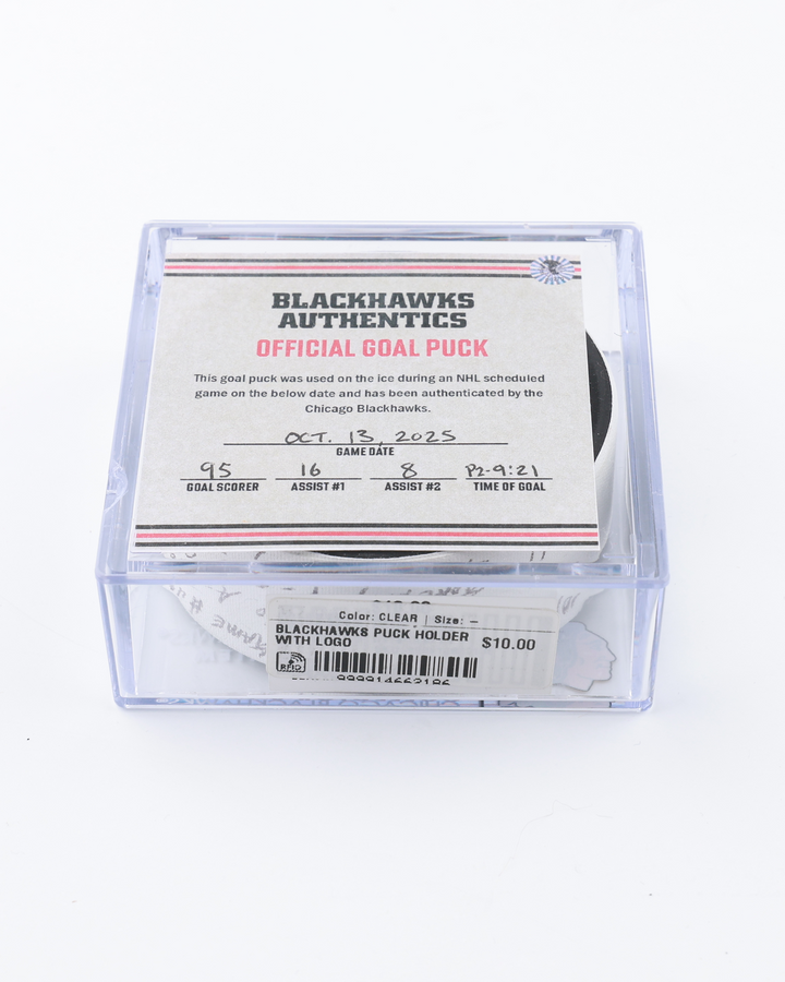 Ilya Mikheyev Game-Used Goal Puck 10/13/2025 21826