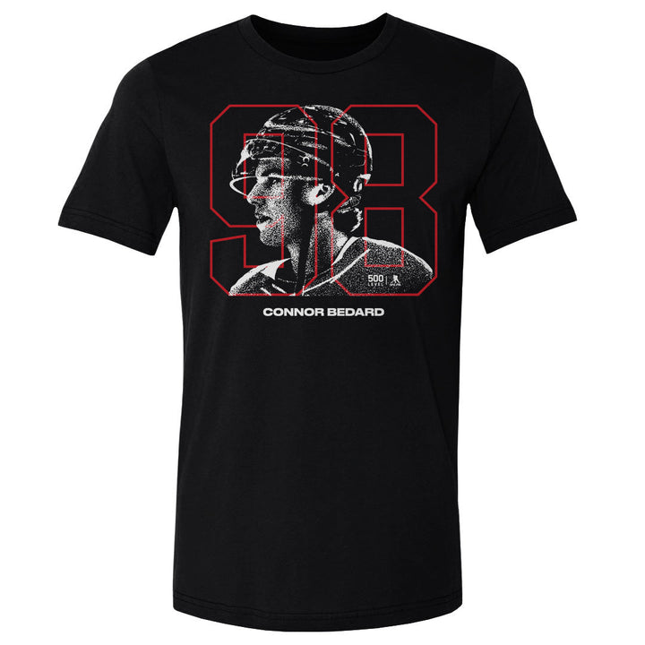 Connor Bedard Chicago Overlay WHT