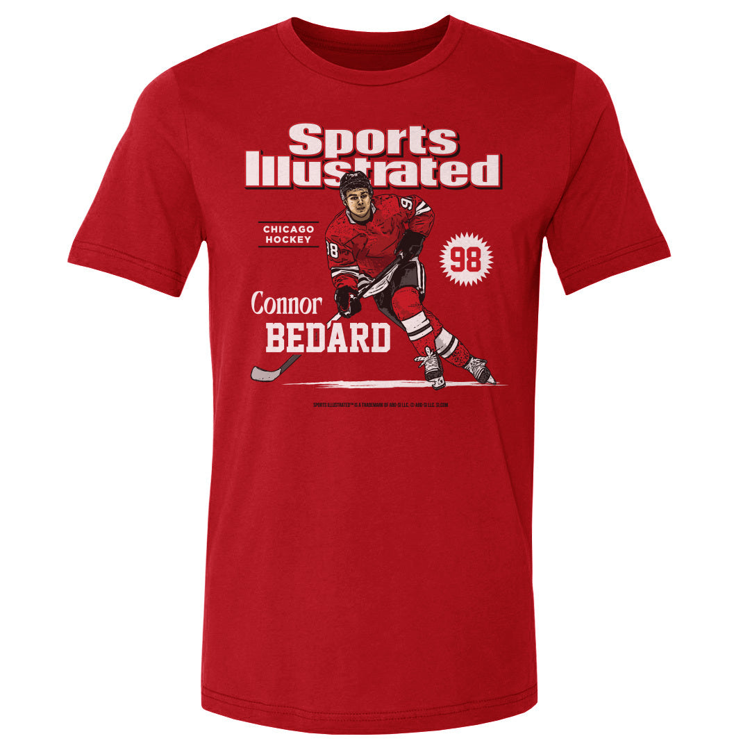 Connor Bedard Sports Illustrated &amp; Chicago Card WHT