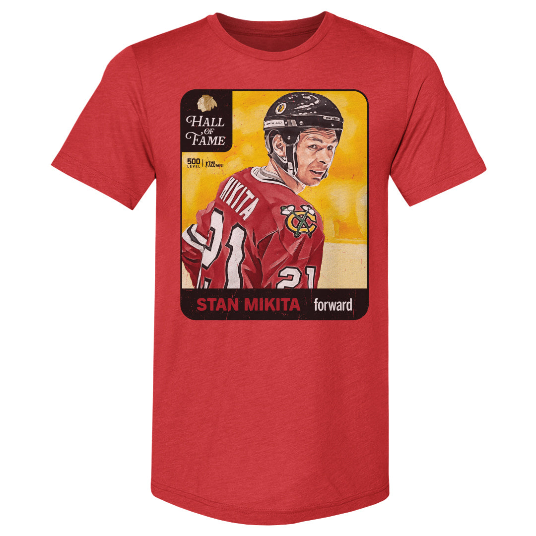 Stan Mikita Chicago Blackhawks H.O.F. Vintage Card WHT
