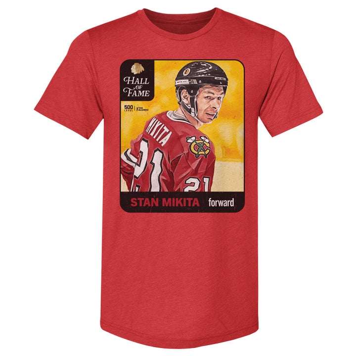 Stan Mikita Chicago Blackhawks H.O.F. Vintage Card WHT