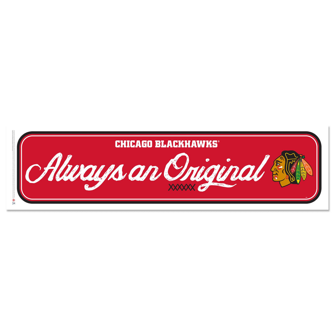 Chicago Blackhawks Centennial Wall Decal Always an Original