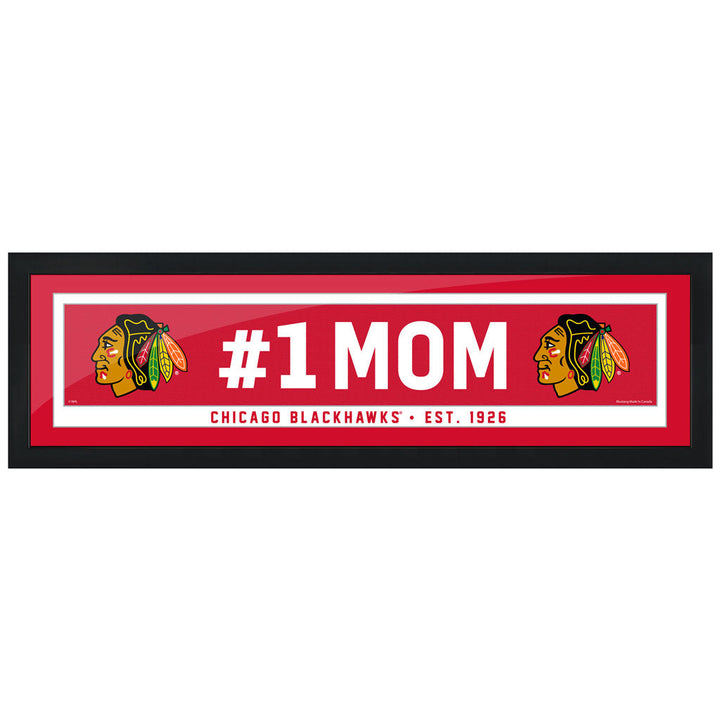Chicago Blackhawks Framed #1 Mom Wall Art
