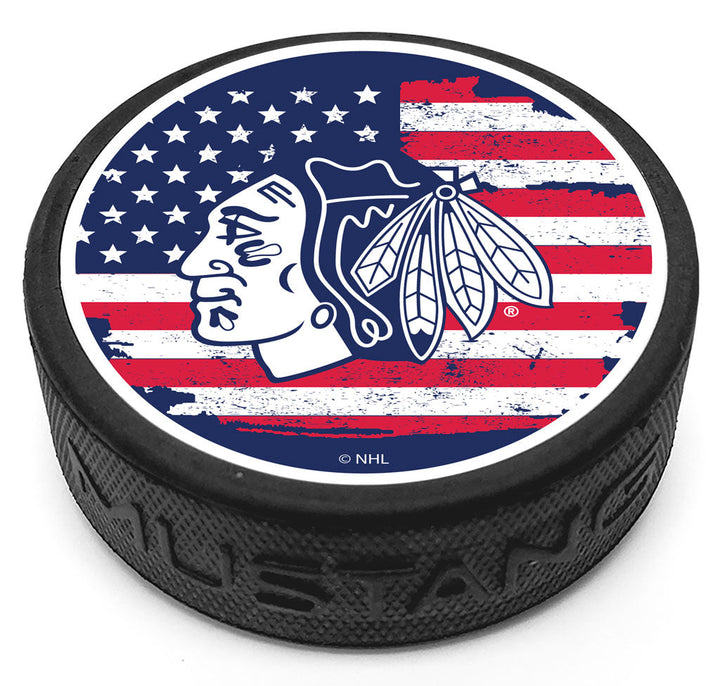 Chicago Blackhawks Patriot Puck