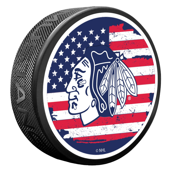 Chicago Blackhawks Patriot Puck