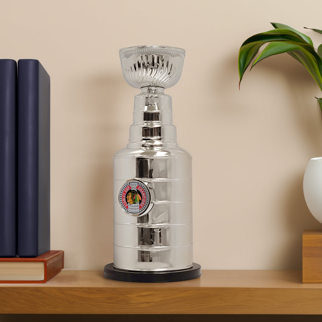 Chicago Blackhawks Stanley Cup Coin Bank with Trimflexx