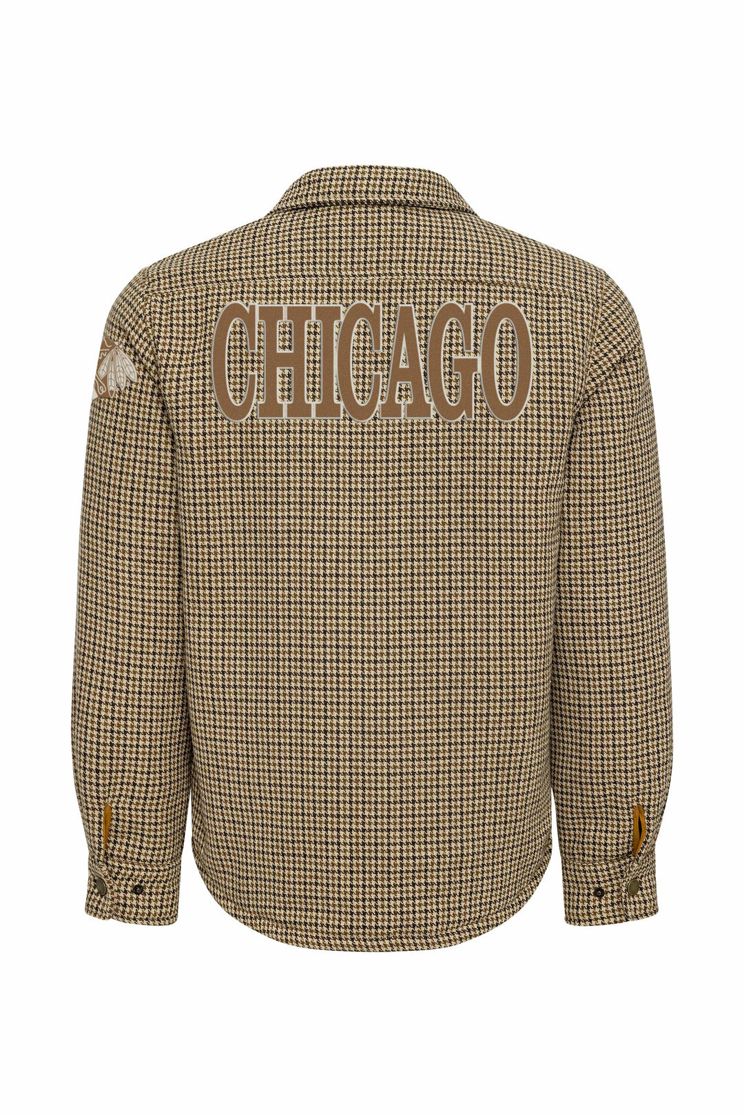 Sportiqe Chicago Blackhawks Houndstooth Wool Shacket