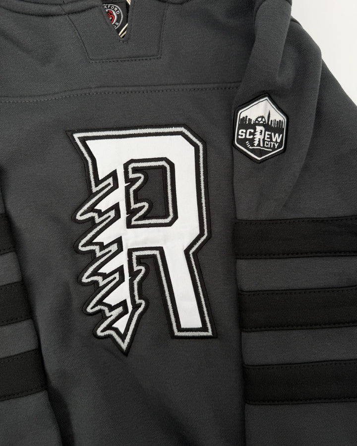 Rockford IceHogs Grey "R" Jersey Hood