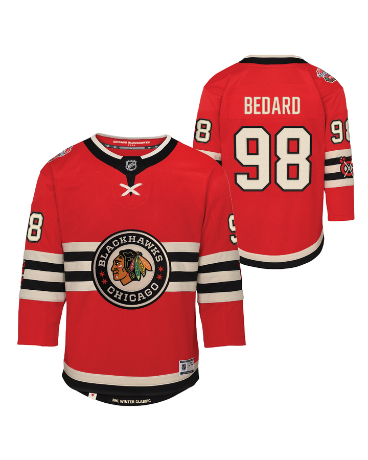 Youth Winter Classic Chicago Blackhawks Connor Bedard Premier Jersey