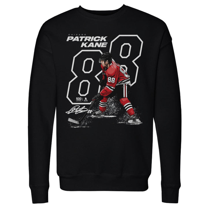 Chicago Blackhawks Patrick Kane Offset WHT Long Sleeve Tee