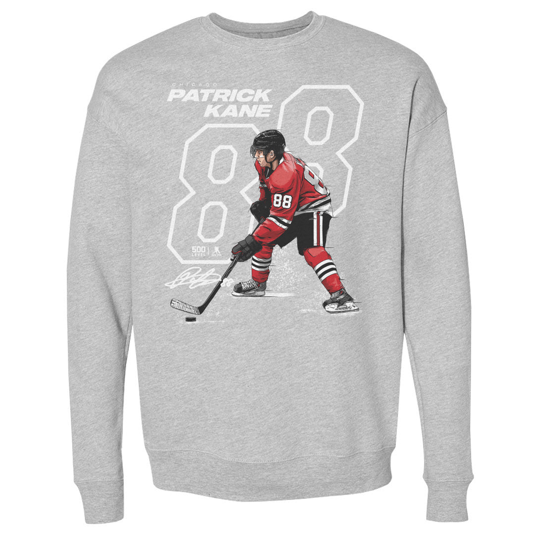 Chicago Blackhawks Patrick Kane Offset WHT Long Sleeve Tee