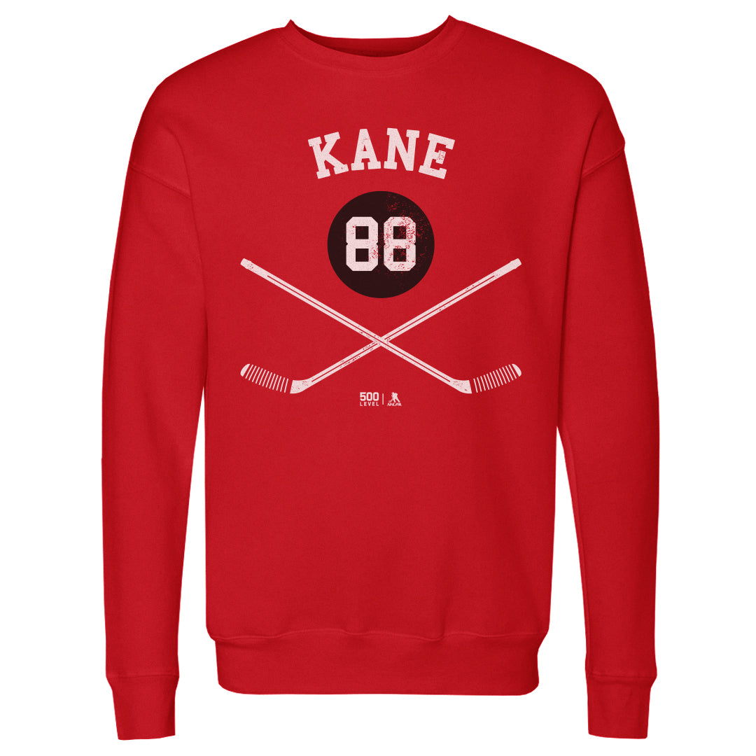 Chicago Blackhawks Patrick Kane Sticks WHT Long Sleeve Tee