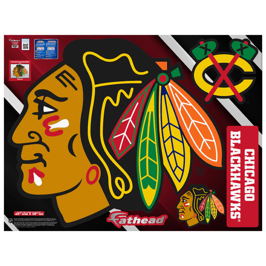 Chicago Blackhawks Primary Logo Fathead Decal