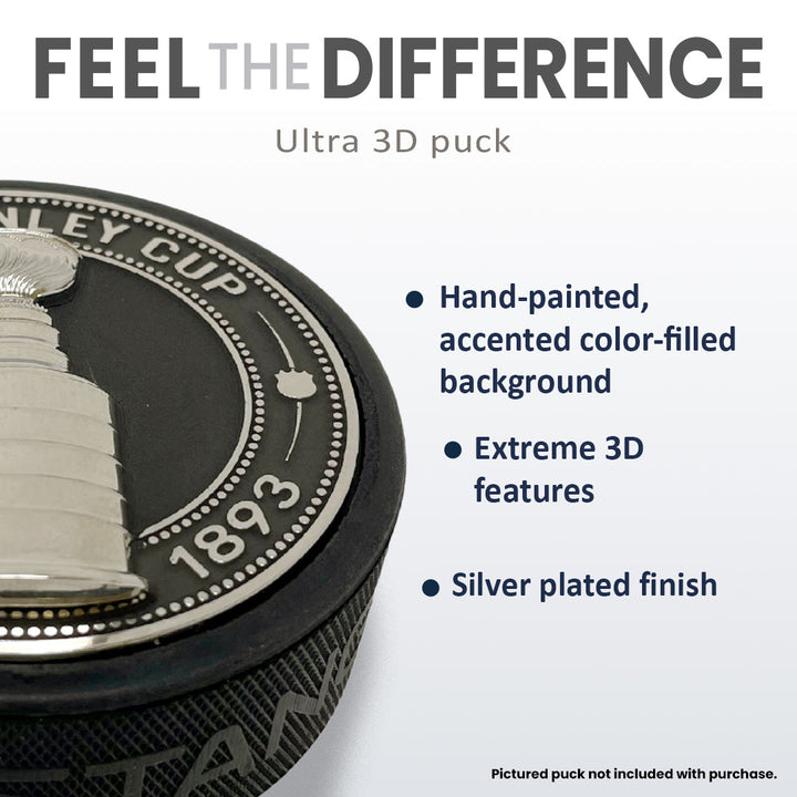 Chicago Blackhawks Puck - Ultra 3D Stanley Cup Medallion