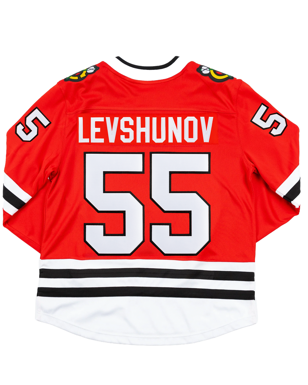Fanatics Chicago Blackhawks Artyom Levshunov Breakaway Replica Home Pressed Jersey