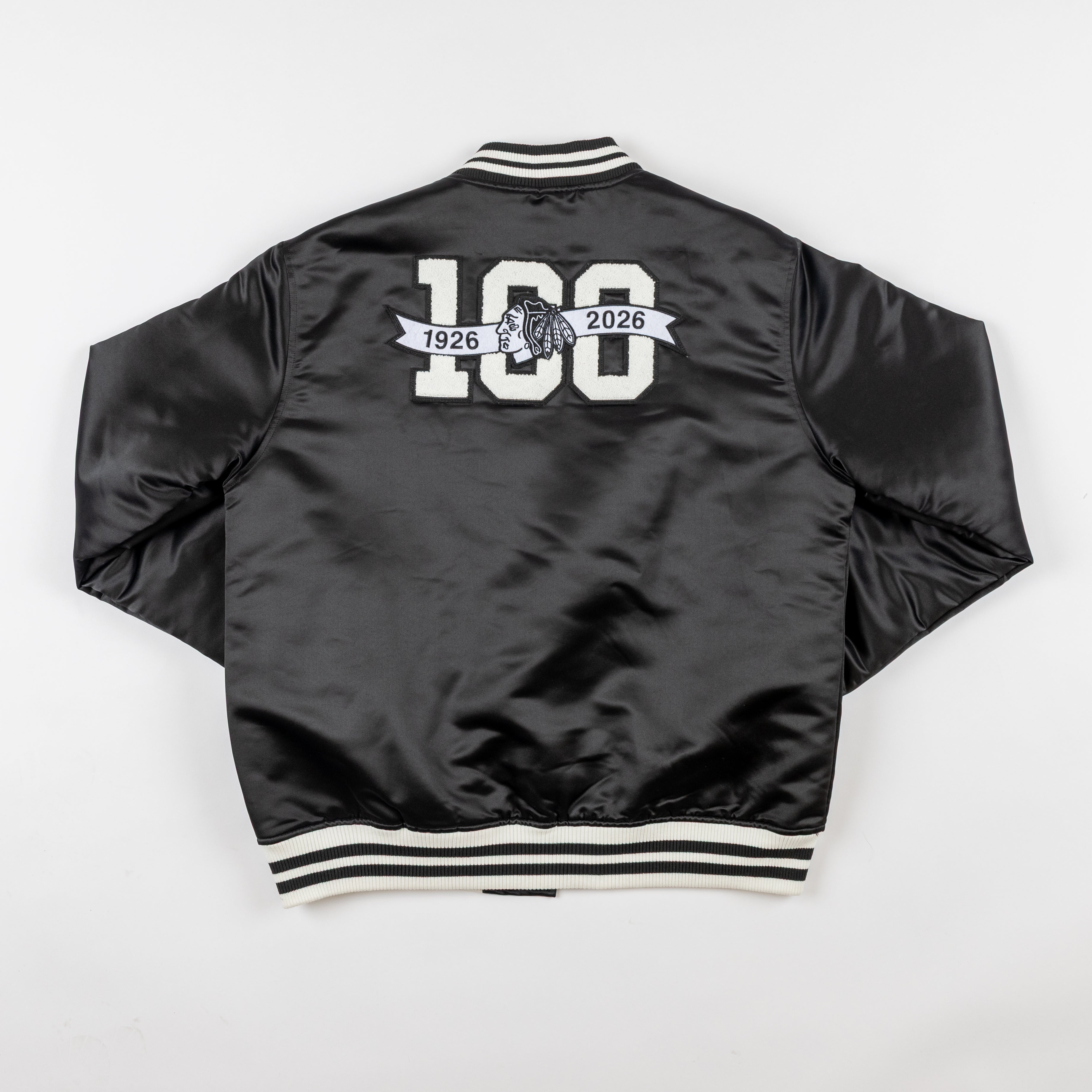 Sportiqe Chicago Blackhawks Centennial Satin Jacket – CBH Shop