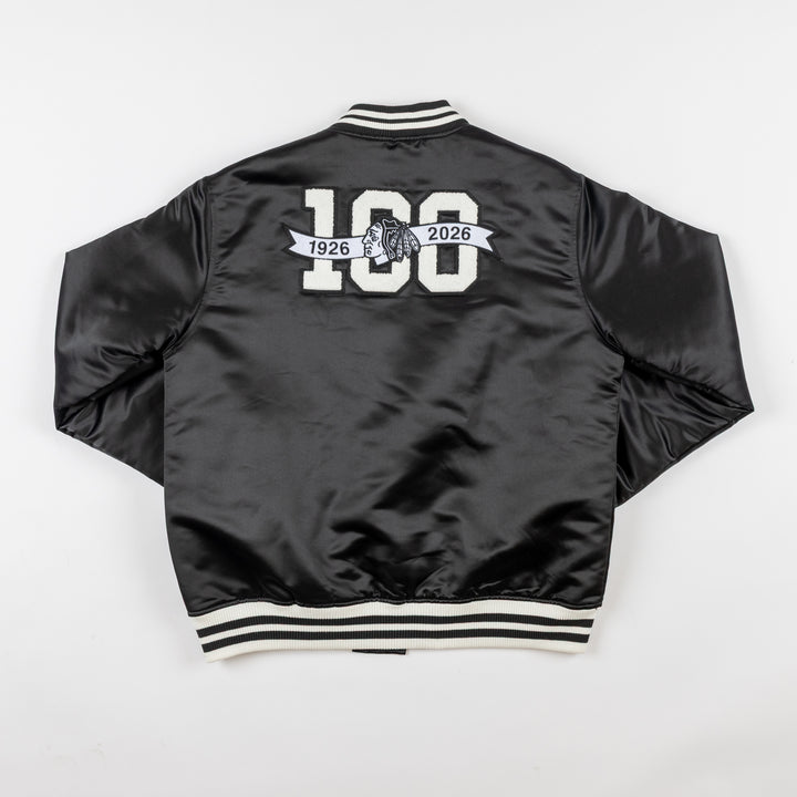 Sportiqe Chicago Blackhawks Centennial Satin Jacket