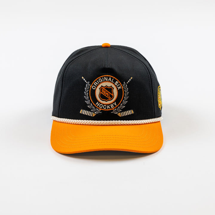 American Needle Chicago Blackhawks NHL Original 6 Rope Hat
