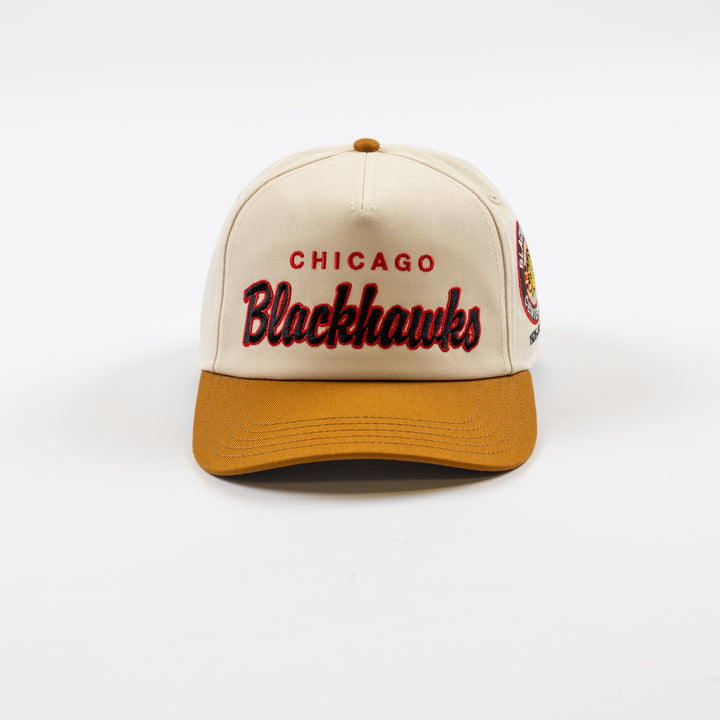 American Needle Chicago Blackhawks Centennial Two Tone Script Hat