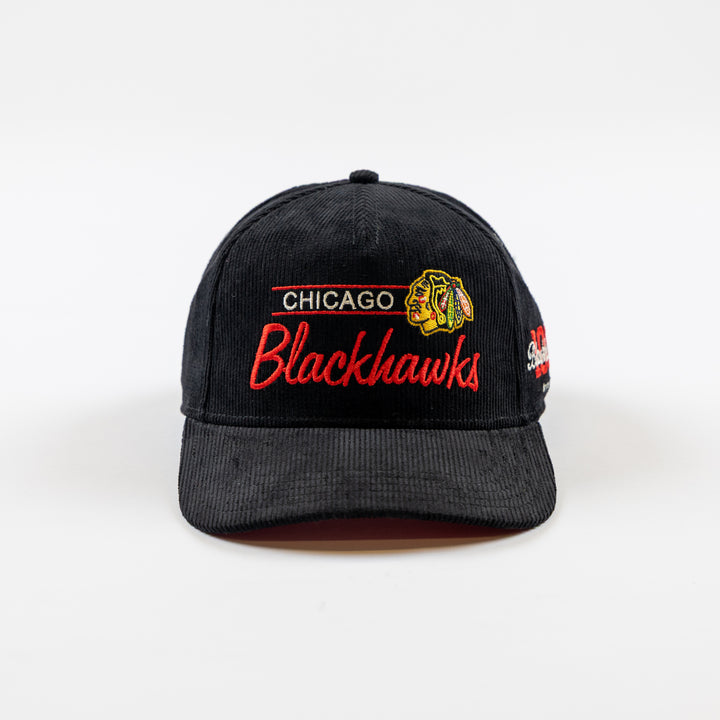 American Needle Chicago Blackhawks Centennial Script Corduroy Hat