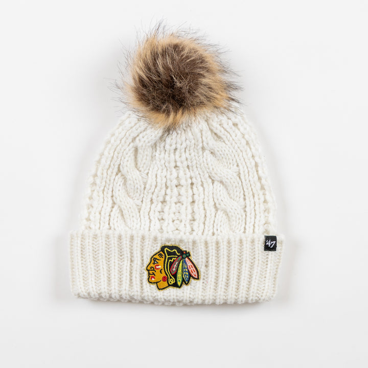 '47 Chicago Blackhawks Centennial Meeko Knit Hat White