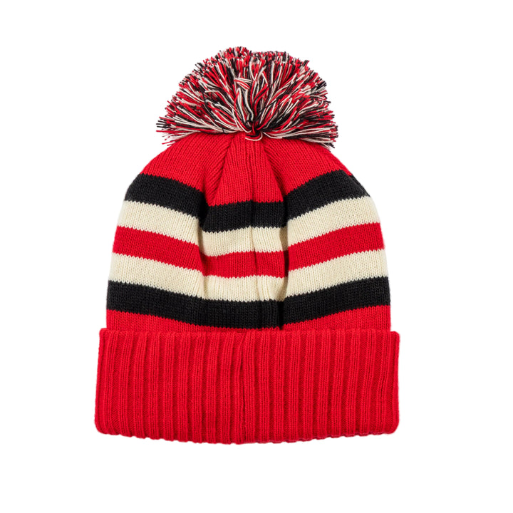 Blackhawks Originals Striped Winter Beanie