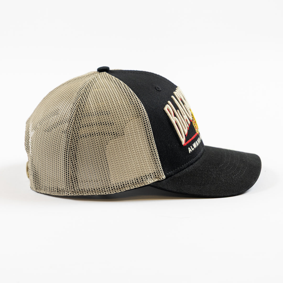 '47 Chicago Blackhawks Centennial Trucker Hat Black