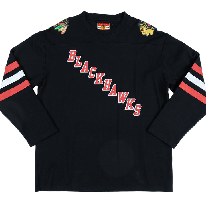 American Needle Chicago Blackhawks Centennial Heavyweight Long Sleeve Jersey