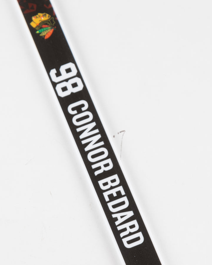 Chicago Blackhawks Bedard photo mini stick - alt detail lay flat