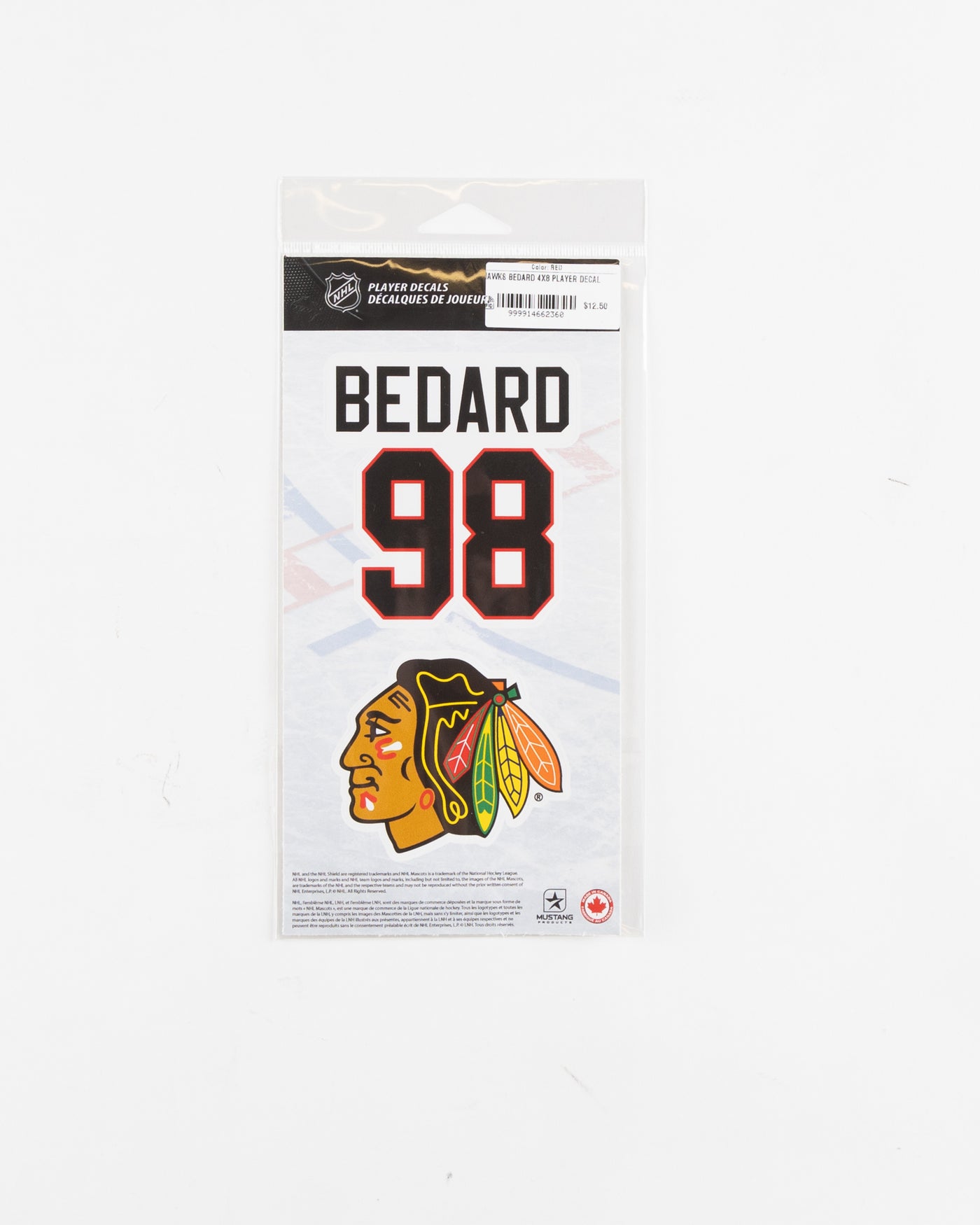 Chicago Blackhawks Bedard sticker decal