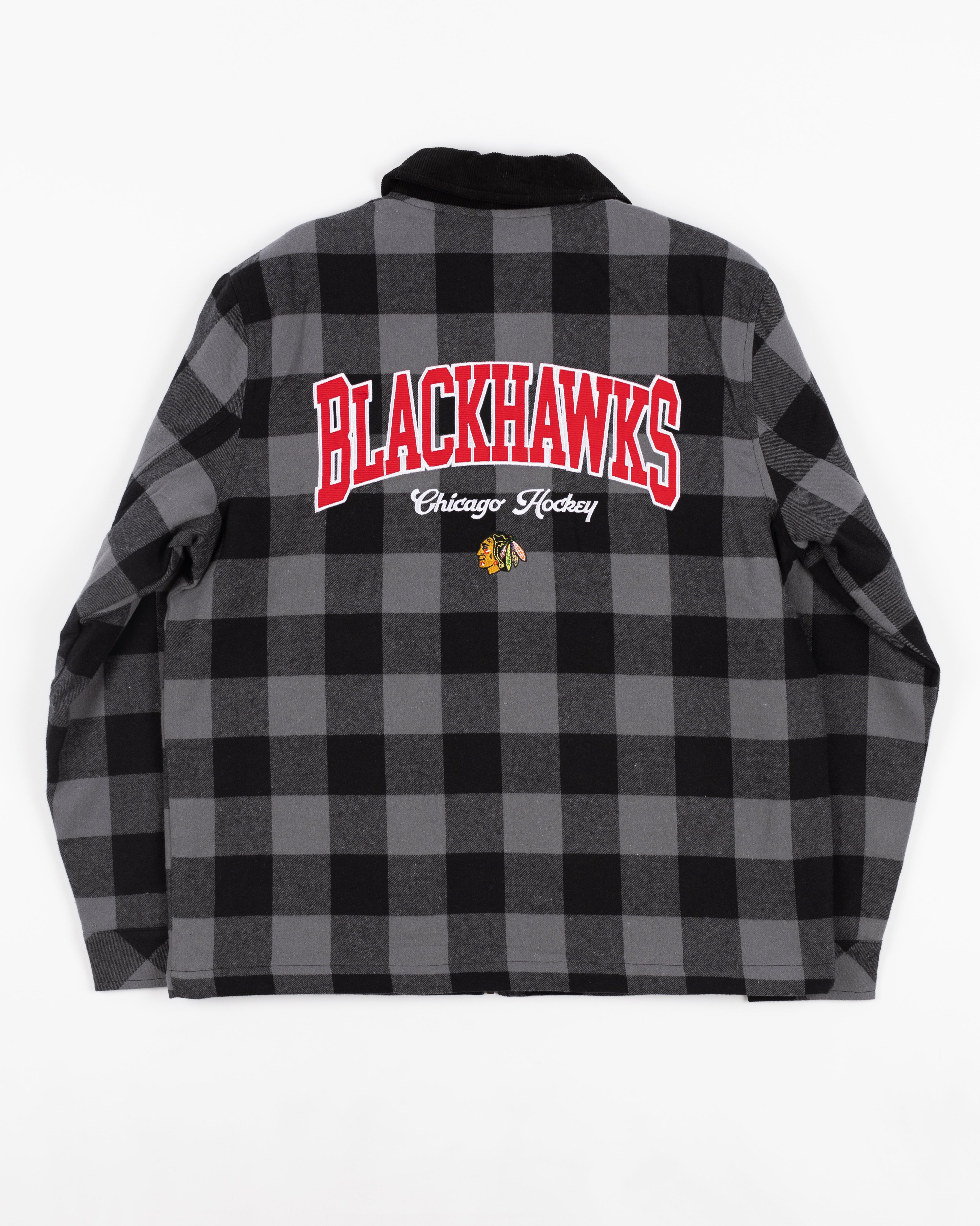 Wild Collective Chicago Blackhawks Flannel Zip Up Shacket – CBH Shop