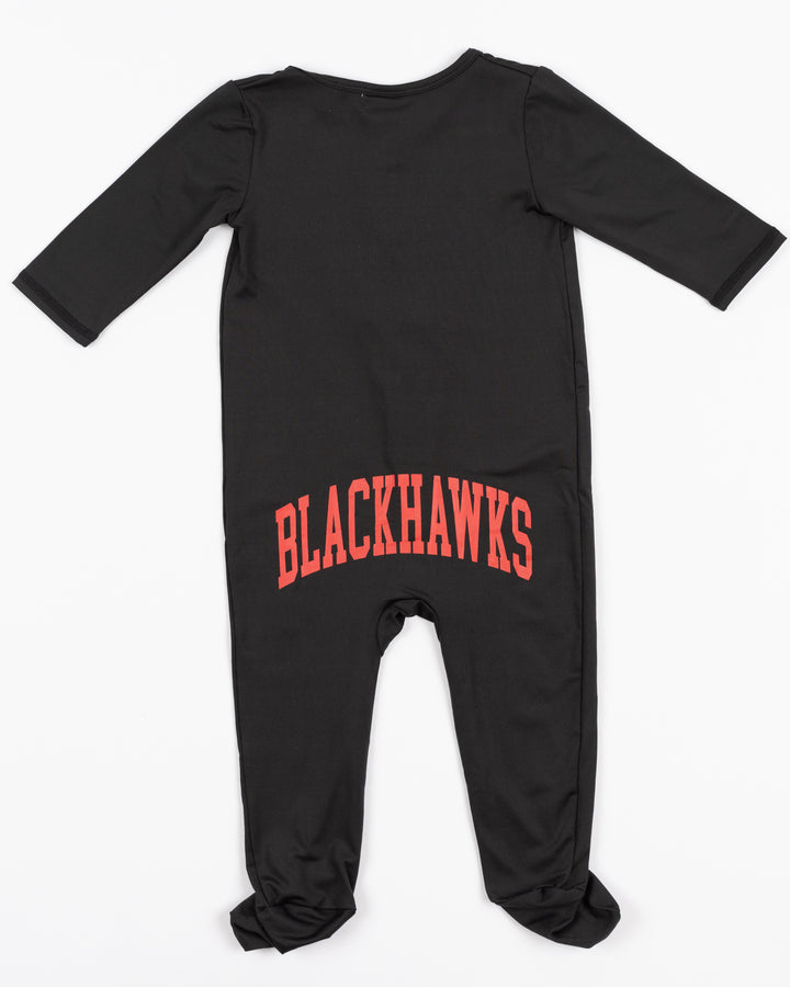 Infant Chicago Blackhawks Black Magnetic Footie