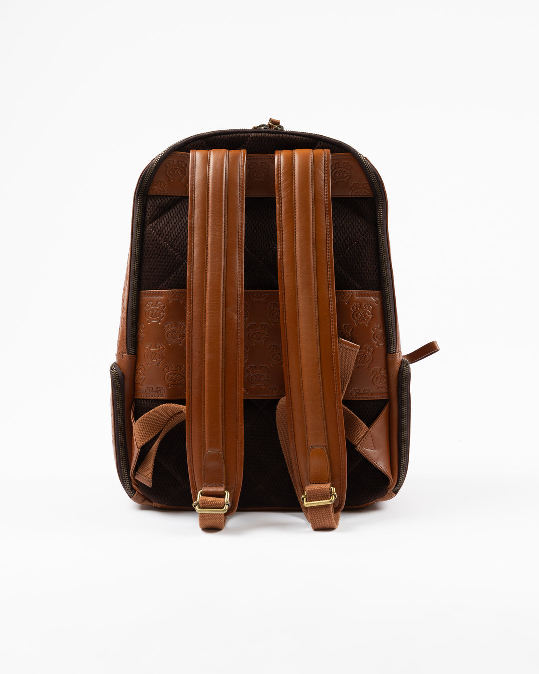 brown leather backpack polyvore Lusso Chicago Blackhawks Saxan Leather Backpack