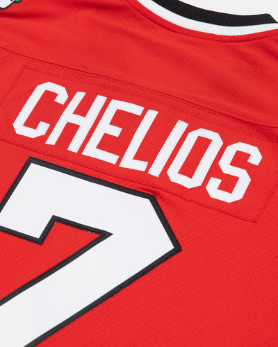 Mitchell & Ness Chelios throwback jersey - back detail lay flat