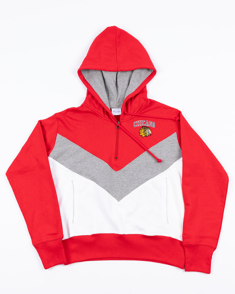 Champion Ladies Chicago Blackhawks Superfan Stripe Hoodie – CBH Shop