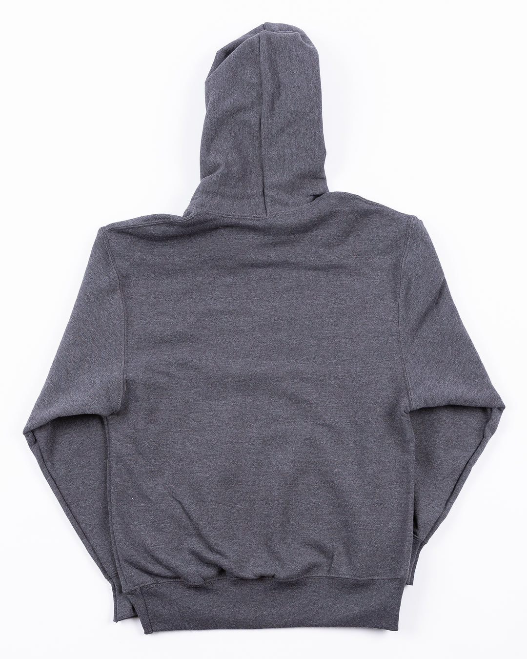 grey youth hoodie with Rockford IceHogs Hammy printed on the front - back lay flat