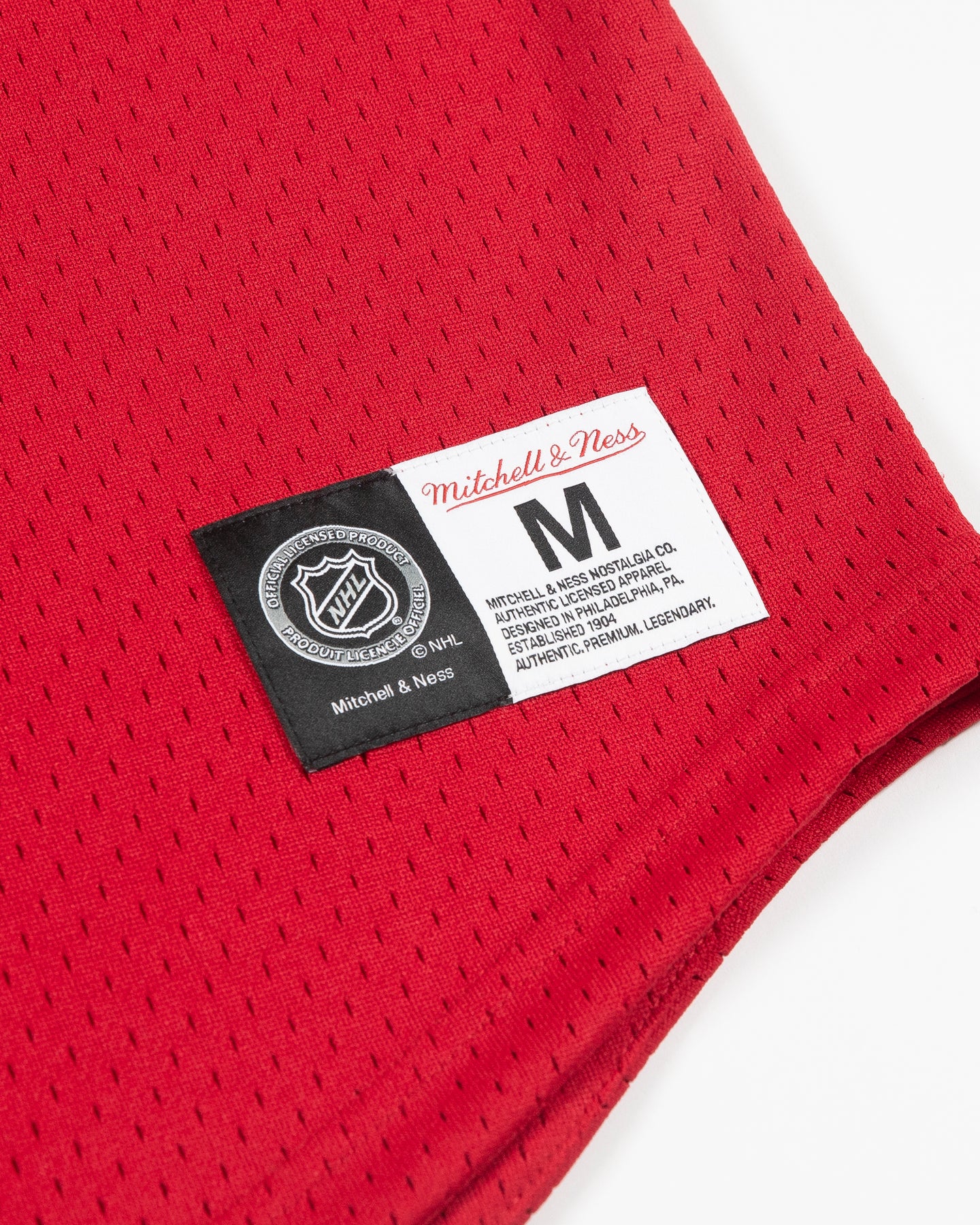Mitchell & Ness Chicago Blackhawks Mesh Button Front Summer Jersey XL / Red