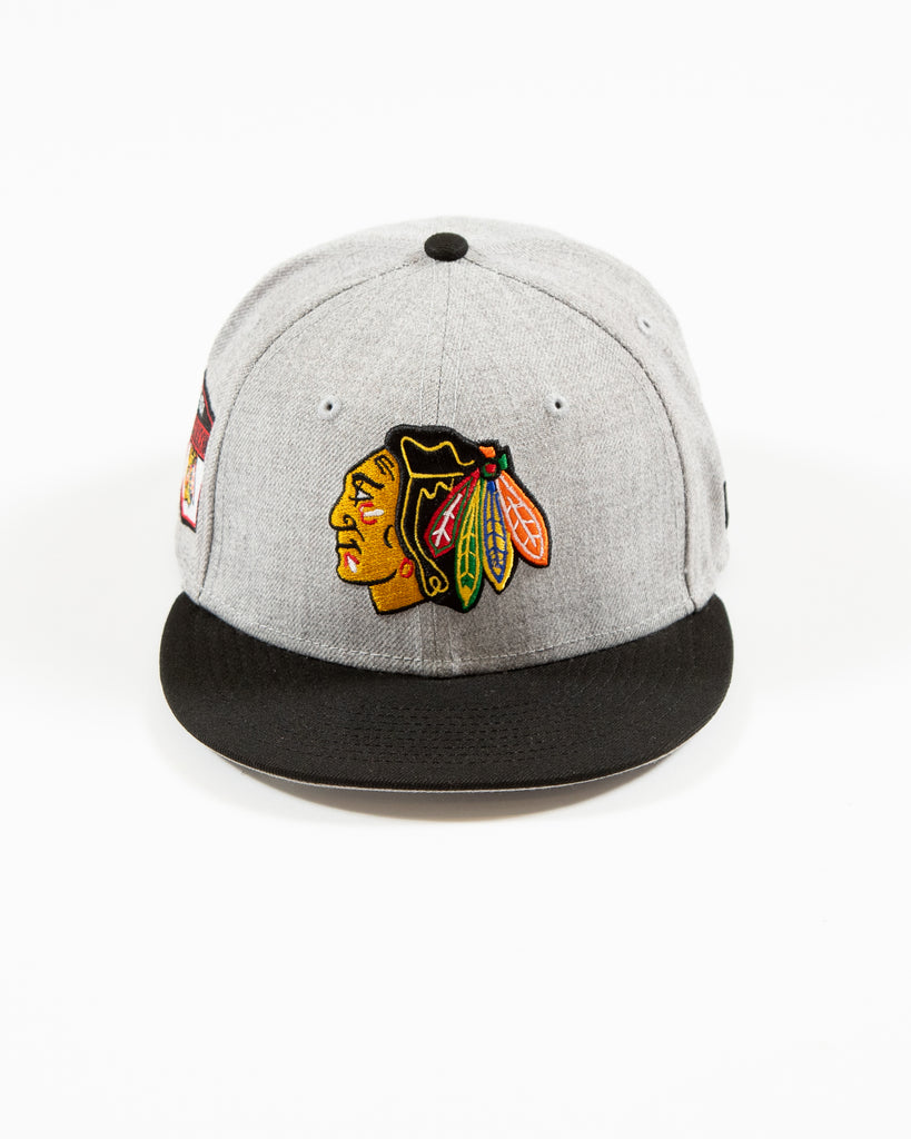 Chicago Blackhawks New Era 59FIFTY Fitted Hat (Hunter M Gold Gray