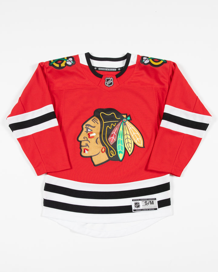 Youth Chicago Blackhawks Spencer Knight Home Premier Jersey