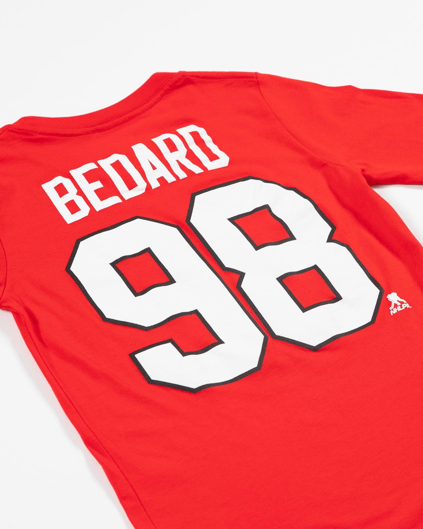 Fanatics Chicago Blackhawks Connor Bedard Red Long Sleeve Player T-Shirt Large