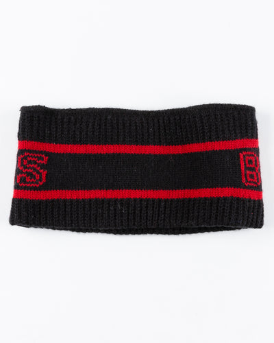 '47 brand Chicago Blackhawks knitted headband - back lay flat