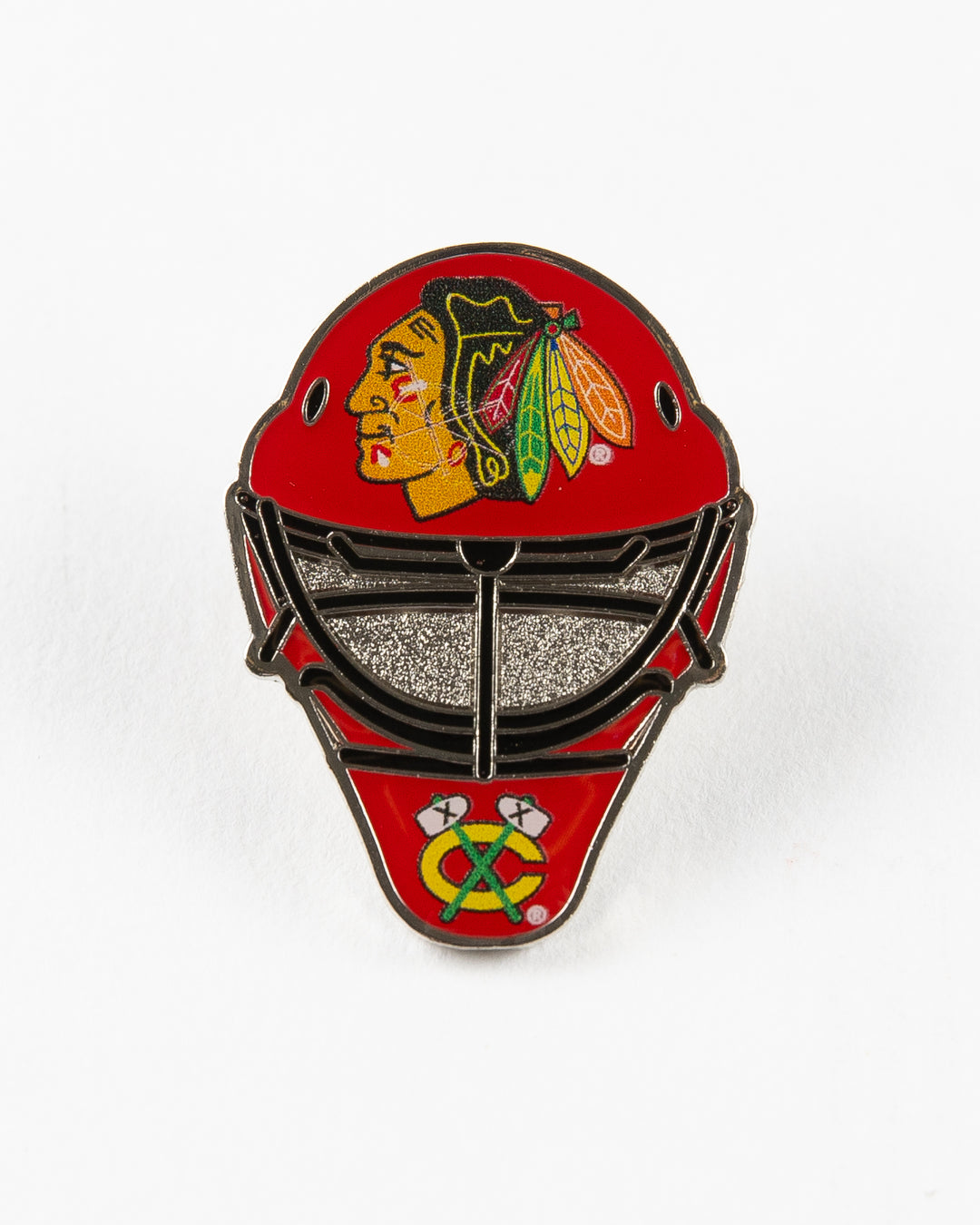 Aminco Chicago Blackhawks Goalie Helmet Pin