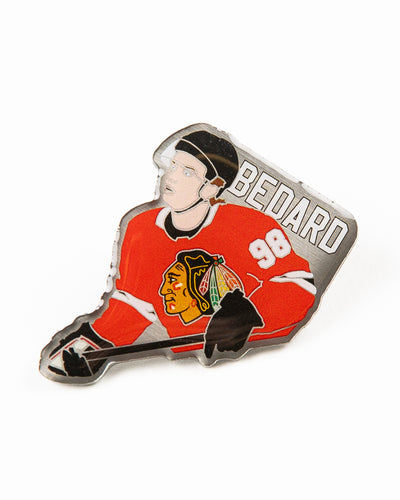 Chicago Blackhawks Connor Bedard pin - front lay flat